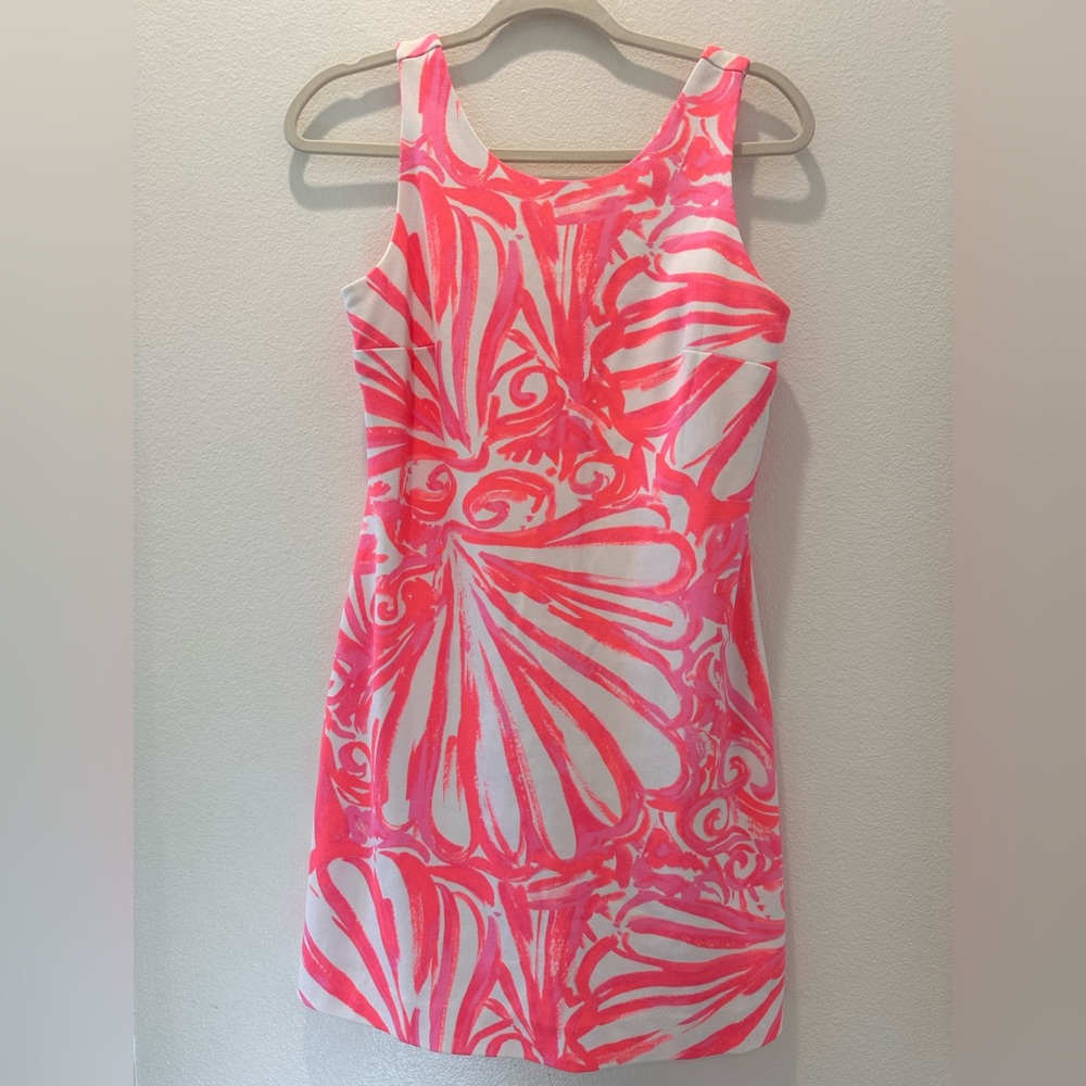 Lilly Pulitzer Callie Shift Dress Size XS Pink Sun Ray